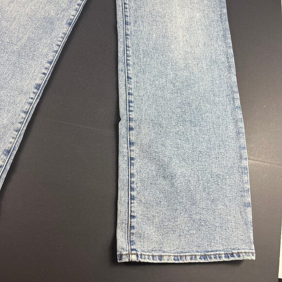 Evereve Jean Womens 32x33* The Ever Trouser High Rise Wide Leg Blue Denim Tag 31 - Picture 4 of 16